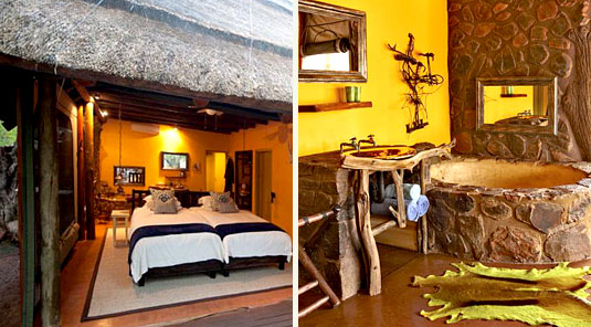 Jaci's Safari Lodge - Madikwe Game Reserve - Nare Suite Twin Room & Bathroom