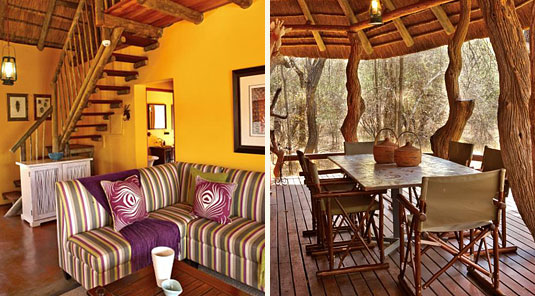 Jaci's Safari Lodge - Madikwe Game Reserve - Safari Suite Lounge & Dining room Table