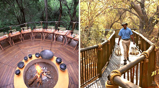 Jaci's Tree Lodge - Madikwe Game Reserve - Boma & Wooden Walkways