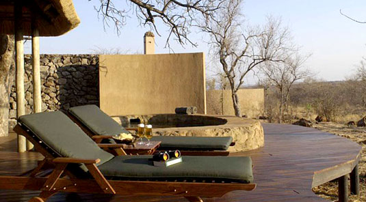 Madikwe Game Reserve - Rhulani Safari Lodge - Luxury Chalet Deck