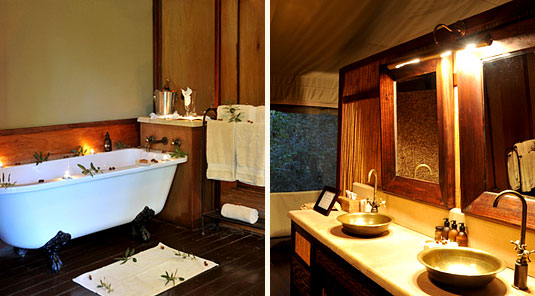 Thakadu River Camp - TSented Suite  Bathroom - Madikwe Game Reserve