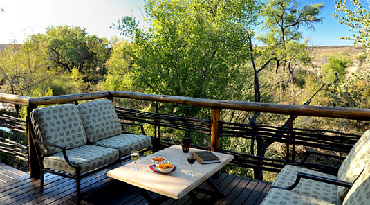 Thakadu River Camp - Deck Loungers - Madikwe Game Reserve