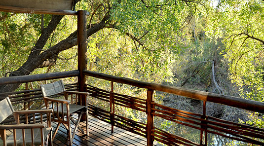 Thakadu River Camp - Viewing Deck - Madikwe Game Reserve