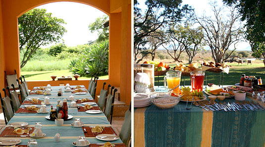 Dining, Breakfast - The Bush House - Madikwe Game Park
