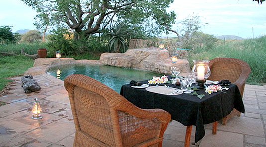 Intimate Dining - The Bush House - Madikwe Game Park